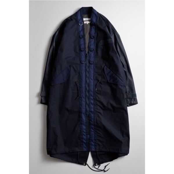 FDMTL ファンダメンタル　MODS HAORI COAT NAVY　モッズ 羽織り コート