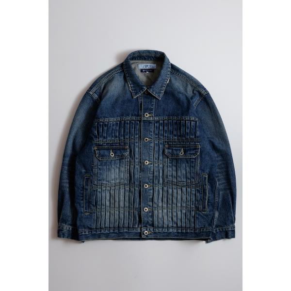 FDMTL ファンダメンタル　2026 DENIM PLEATS JACKET 3YR WASH　デ...