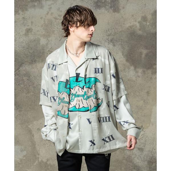 glamb グラム　Eaten Apple Layered Shirt / イートゥンアップルロング...