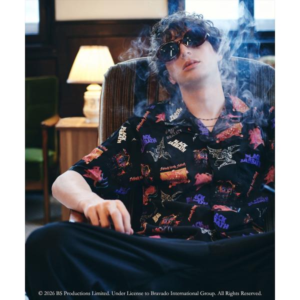 Black Sabbath Open Collar Shirt / ブラックサバスオープンカラーシャ...
