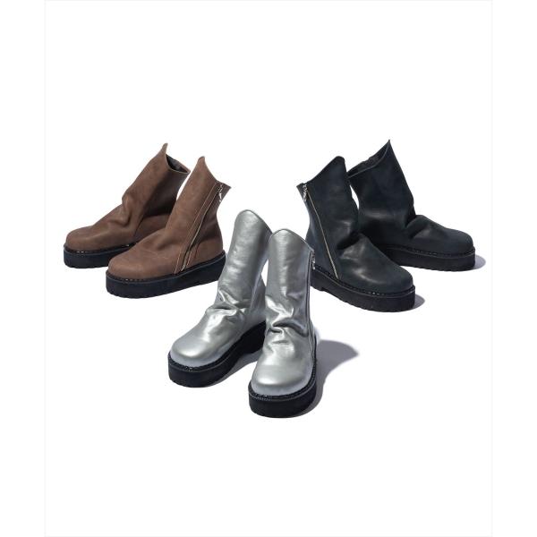 Drape Leather Boots / ドレープレザーブーツ　glamb グラム