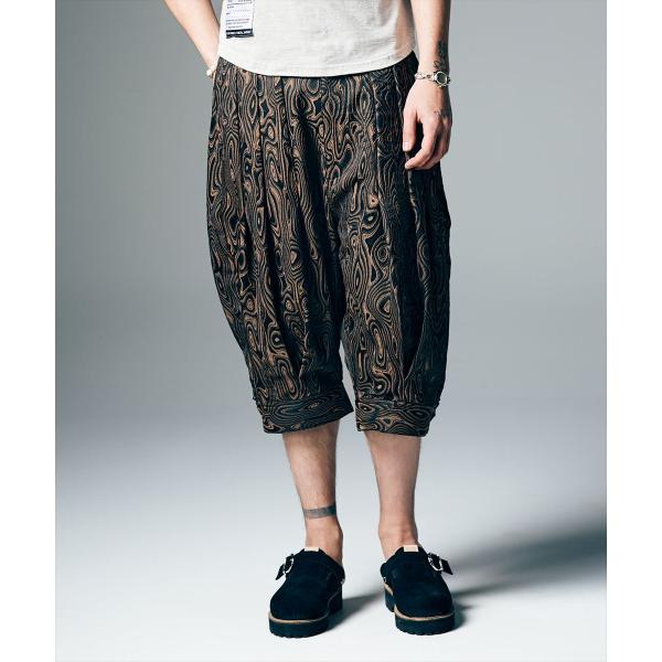 Marble Pleats Cropped Pants / マーブルプリーツクロップドパンツ　gla...