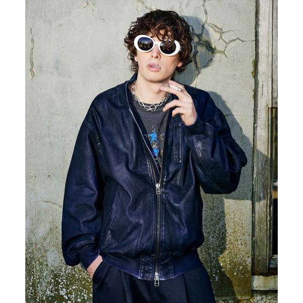 Paraffin Coated Denim MA-1 / パラフィンコートデニムMA-1　glamb...