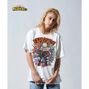 タイムセール　僕のヒーローアカデミア x glamb グラム　 Katsuki Bakugo T　カツキバクゴウ Tシャツ｜fusion