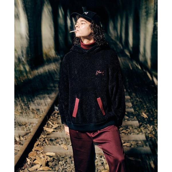 glamb グラム　Neck Layered Knit Hoodie / ネックレイヤードニットフー...
