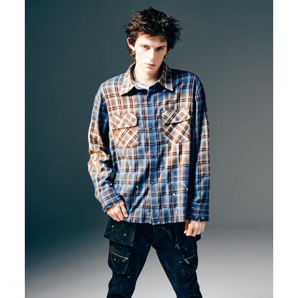 Splash Damage Flannel Shirt / スプラッシュダメージフランネルシャツ　g...