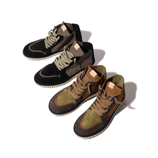 先行予約　Leather Mid-Cut Sneakers / レザーミッドカットスニーカー　gla...