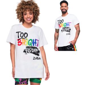 ズンバ ZUMBA ロゴ 半袖 クルーネック Tシャツ トップス ユニセックス ホワイト メンズ レディース 取り寄せ
