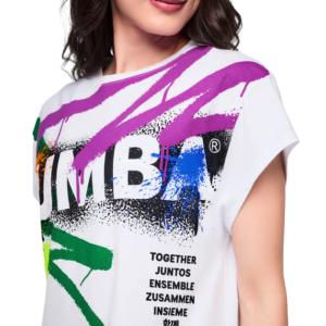ズンバ ZUMBA ロゴ 半袖 ラウンドヘム ...の詳細画像3