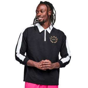 ズンバ ZUMBA ロゴ 長袖 ハーフジップ ...の詳細画像4