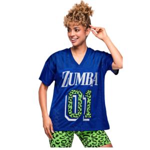 ズンバ ZUMBA ロゴ メッシュ Tシャツ ...の詳細画像1
