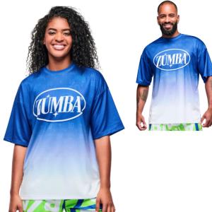 ズンバ ZUMBA ロゴ オーバーサイズ ドロップショルダー Tシャツ メンズ レディース ユニセックス 取り寄せ