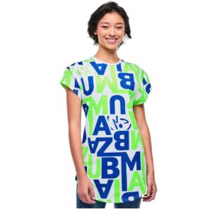 ズンバ ZUMBA ロゴ クルーネック クロップ丈 Tシャツ レディース メンズ ユニセックス 取り寄せ