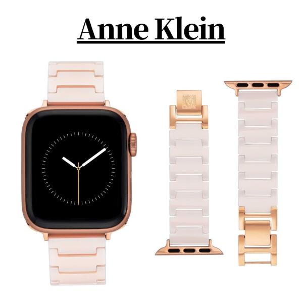 アンクライン Anne Klein アップルウォッチバンド ピンク セラミック ベルト ストラップ ...