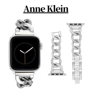 アンクライン Anne Klein アップルウォッチバンド シルバー チェーンブレスレット ベルト ストラップ レディース 取り寄せ
