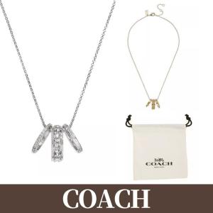 コーチ Coach ネックレス ブランド Cロゴ リング チャーム シルバー