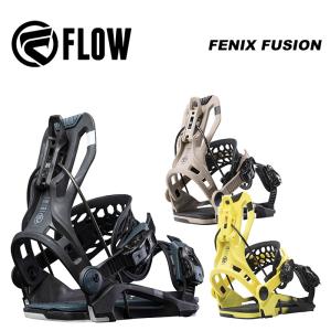 FLOW フロー スノーボード ビンディング FENIX FUSION BLACK 23-24 モデル｜fusosports