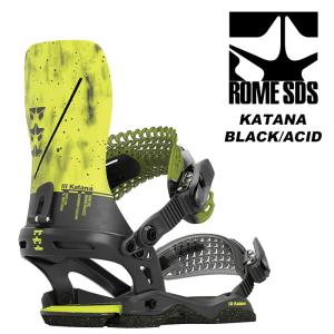 ROME ローム スノーボード ビンディング KATANA BLACK/ACID 23-24 モデル｜fusosports