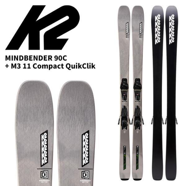K2 ケーツー スキー板 MINDBENDER 90C W + M3 10 Compact Quik...