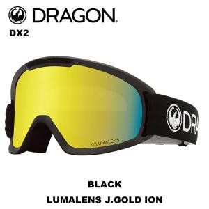 DRAGON ドラゴン ゴーグル DX2 BLACK LUMALENS J.GOLD ION 23-24 モデル【返品交換不可商品】｜fusosports