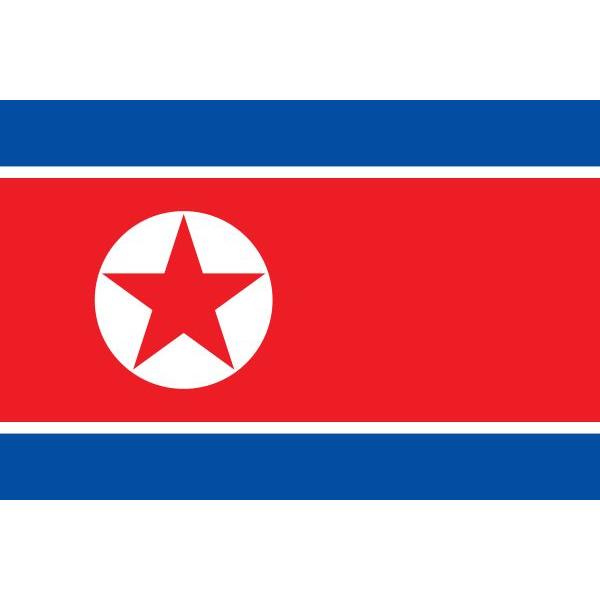 【外国旗】朝鮮民主主義人民共和国・北朝鮮国旗（テトロントロピカル）　サイズ：50×75cm【領収書発...