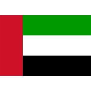 【卓上旗】アラブ首長国連邦・UAE（トロマット製）　サイズ：16×24cm【領収書発行】｜futaba-sousyoku