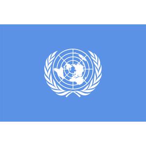 【その他の国旗】国際連合旗（テトロントロピカル）　サイズ：90×135cm【領収書発行】｜futaba-sousyoku
