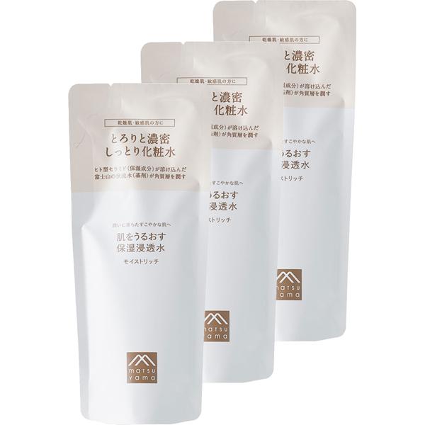 松山油脂　肌をうるおす保湿浸透水モイストリッチ　詰替用　110mL　3個セット［ネコポス配送1］