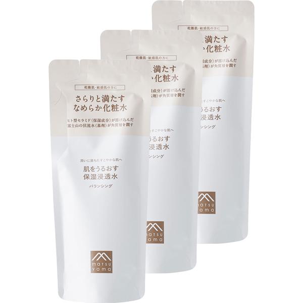 松山油脂　肌をうるおす保湿浸透水バランシング　詰替用　110mL　3個セット［ネコポス配送1］