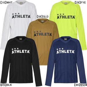 【ネコポス送料無料】 アスレタ ATHLETA プラクティスシャツ 02394 サッカー フットサル プラシャツ 長袖 練習着 メンズ