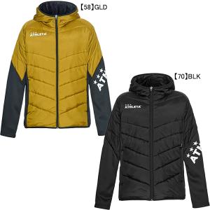 アスレタ ATHLETA 中綿ウォームジャケット 2f 04148 サッカー フットサル 防寒 トレーニングジャケット ジップ フード メンズ