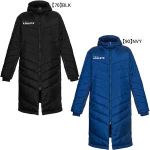 アスレタ ATHLETA ジュニア 中綿 ベンチコート 2f 04150J サッカー フットサル ロングコート 防寒 移動 観戦 子供用