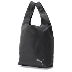 【ネコポス送料無料】 プーマ PUMA パッカブル ショッパー 078689 サッカー フットサル 27L トートバッグ 折り畳み 買い物袋 ブラック｜futaba