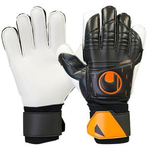 ウールシュポルト uhlsport スピードコンタクト スーパーソフト 1011266-01 サッカー キーパーグローブ GKグローブ キーグロ ブラック×フローオレンジ｜futaba