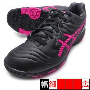 ASICS サッカーシューズ ブラック/ピンク ASICS（アシックス） DS LIGHT JR GS TF asics 1104A053-001 ブラック