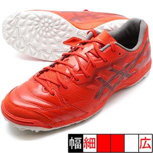 新作 デスタッキ K FF TF アシックス asics 1111A218-600 レッド フットサルシューズ 屋外用｜futaba