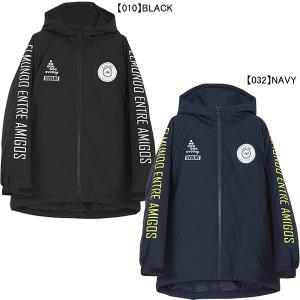 スボルメ SVOLME ジュニア Jr発熱中綿ハーフコート 1223-03204 サッカー フットサル ジャケット ジップ フード 防寒 観戦 子供用