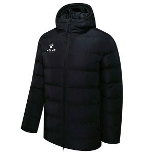 ケルメ KELME ジュニア 中綿ジャケット 3883405 サッカー フットサル 防寒 ジップ フード ブラック 子供用