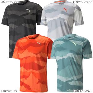 【ネコポス選択可】 プーマ PUMA トレーニング AOP 半袖 Tシャツ 522010 サッカー フットサル プラクティスシャツ 半袖 練習着 メンズ｜futaba