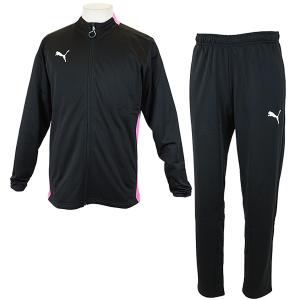 プーマ PUMA 裏起毛 ジャージ 上下 セット FTBLPLAY TRACKSUIT 657181 サッカー フットサル ジョギング スポーツ 黒 ピンク メンズ レディース 兼用の商品画像