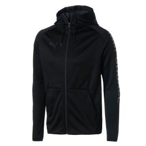 プーマ PUMA FUSSBALL HY ニットジャケット 657743 サッカー フットサル トレーニングパーカー ジャージ トップ フルジップ メンズ 黒 ブラック
