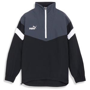 プーマ PUMA INDIVIDUAL レトロ ウーブントップ 658824 サッカー フットサル ハーフジップ ピステ トレーニングトップ メンズ｜futaba