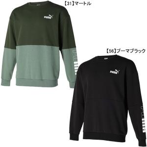 【送料無料】 プーマ PUMA PUMA POWER カラーブロック クルー 677683 サッカー フットサル カジュアル スウェットトップ トレーナー メンズ｜futaba