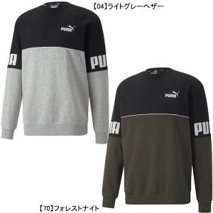 【送料無料】 プーマ PUMA PUMA POWER カラーブロック クルー 849803 サッカー フットサル カジュアル スウェットトップ トレーナー メンズ｜futaba