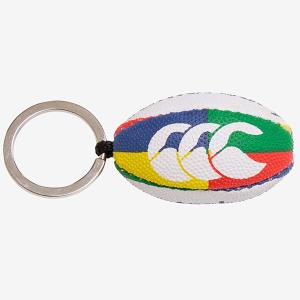 【ネコポス選択可】カンタベリー canterbury ミニボールキーホルダー AA04840 ラグビーボール型 キーリング アクセサリー