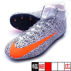 JR マーキュリアル スーパーフライ 7 アカデミー CR7 HG ナイキ ナイキ BQ5406-180 ホワイト×オレンジ ジュニア サッカースパイク
