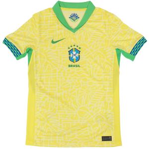 ブラジル代表 ジュニア 2024 レプリカ ホーム ユニフォーム FJ4409-706 サッカー 半袖 イエロー 子供用 ナイキ NIKE｜futaba