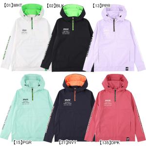 スパッツィオ SPAZIO ジュニア バックプリント ハーフジップパーカー GE0751 サッカー フットサル トレーニングウェア 練習着 フード ピステ 子供用