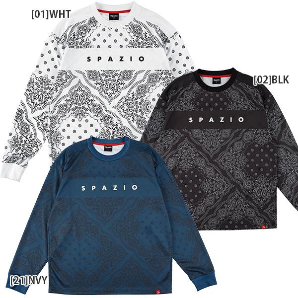 【ネコポス送料無料】スパッツィオ spazio オーバーサイズ 長袖 バンダナ プラシャツ GE10...