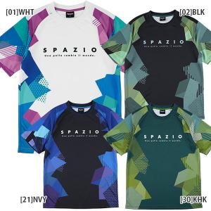 【ネコポス送料無料】スパッツィオ Spazio ジオメトリー プラクティスシャツ GE1111 サッカー フットサル 半袖 プラシャツ メンズ